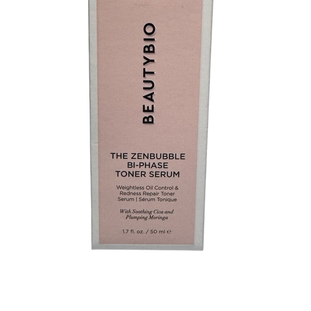 NWT BeautyBio ZenBubble Bi-Phase Toner Serum 1.7 fl oz sealed in box